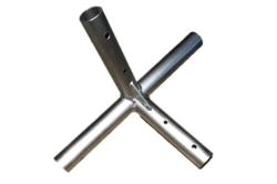 Side tee frame tent fitting